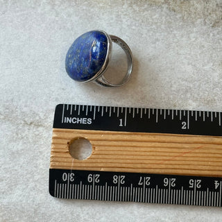 Bague pierre bleu