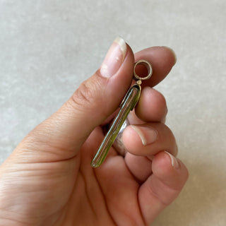 Pendentif en verre vert