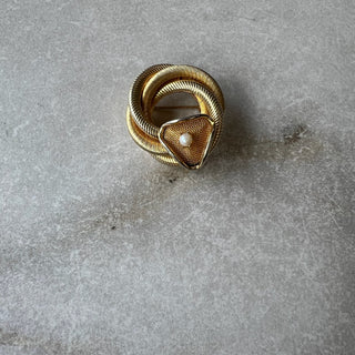 Broche torsadée vintage