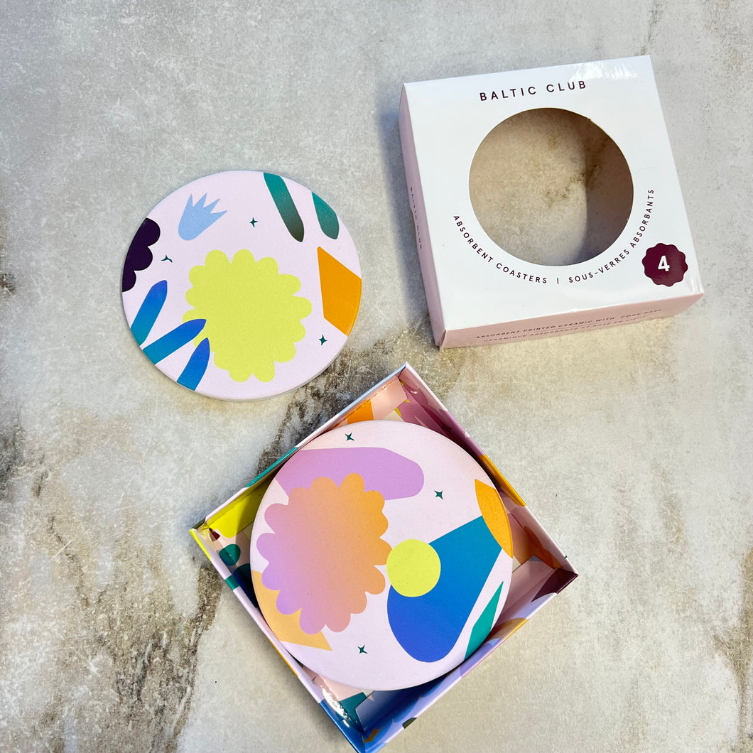 Ensemble de sous-verres absorbants Pélagie Baltic Club