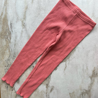 Pantalon legging saumon Deux par Deux 4 ans