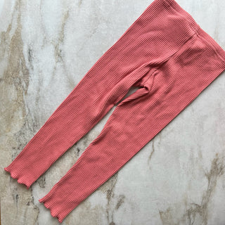 Pantalon legging saumon Deux par Deux 4 ans