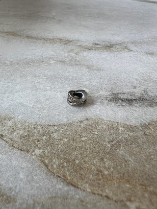 Breloque anneaux entrelacés argent 925