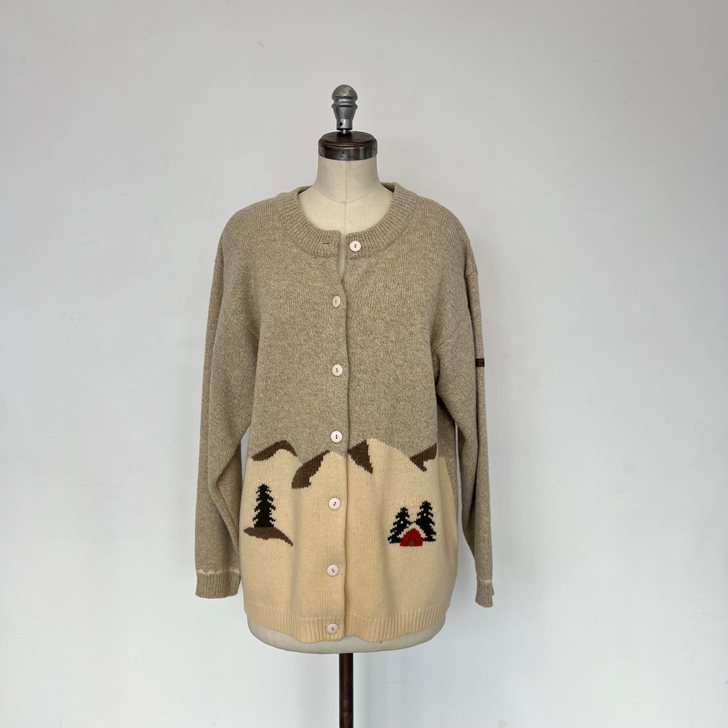 Veste vintage en laine Norën par Sylvie Néron