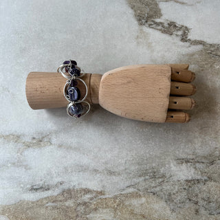 Bracelet artisanal - mauve