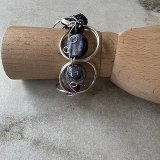 Bracelet artisanal - mauve