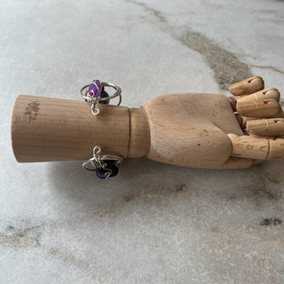 Bracelet artisanal - mauve