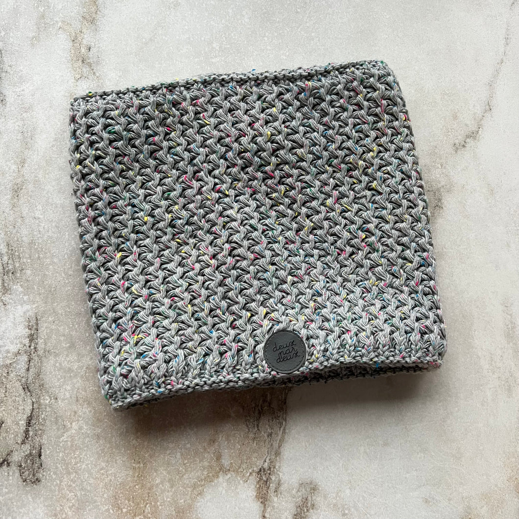 Cache-cou gris multicolore Deux par Deux