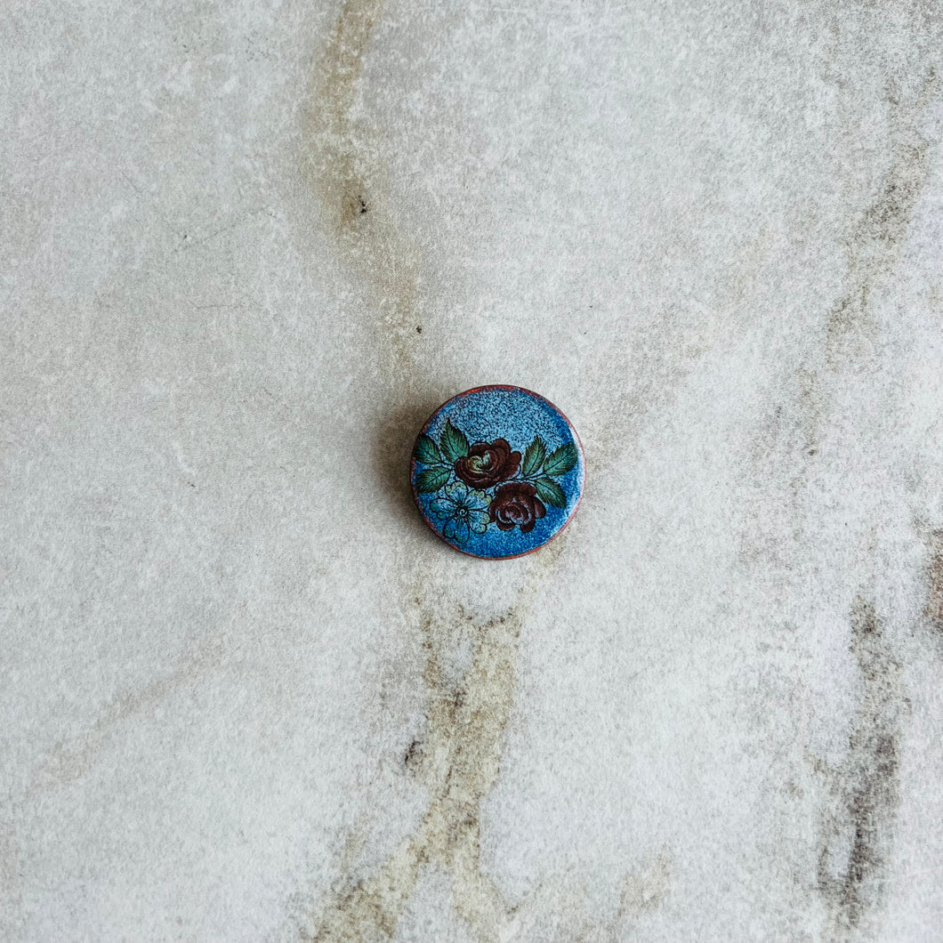 Broche vintage fleurs