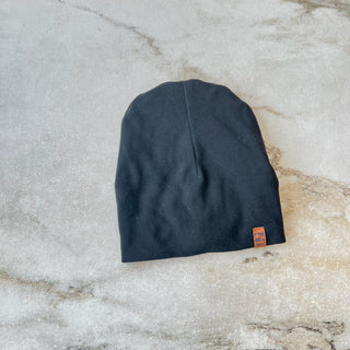 Tuque mi-saison jersey noir Deux par Deux 3/6 ans