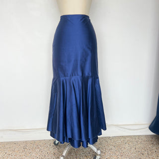 Jupe en soie bleue Ariane Carle Design