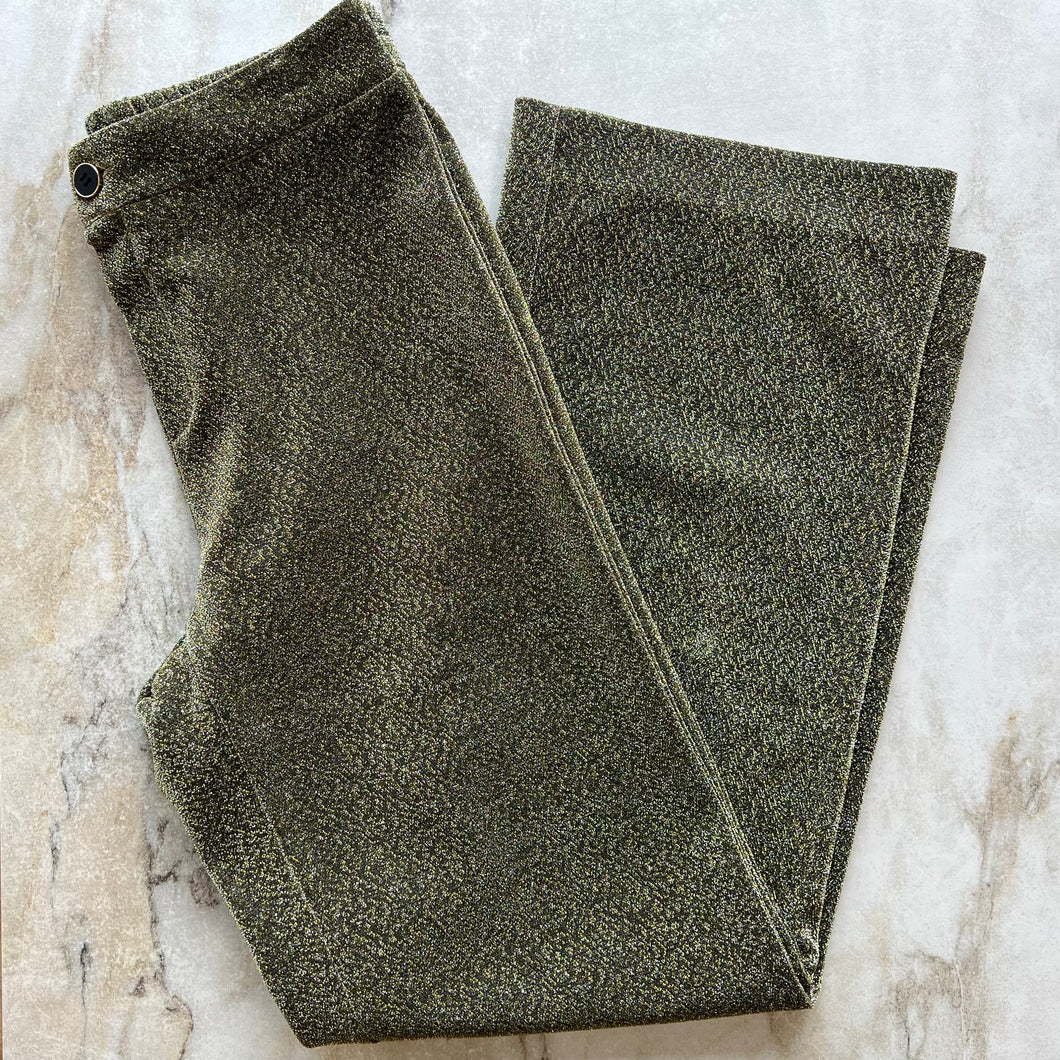 Pantalon scintillant doré Ange