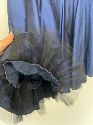 Jupe en soie bleue Ariane Carle Design