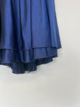 Jupe en soie bleue Ariane Carle Design