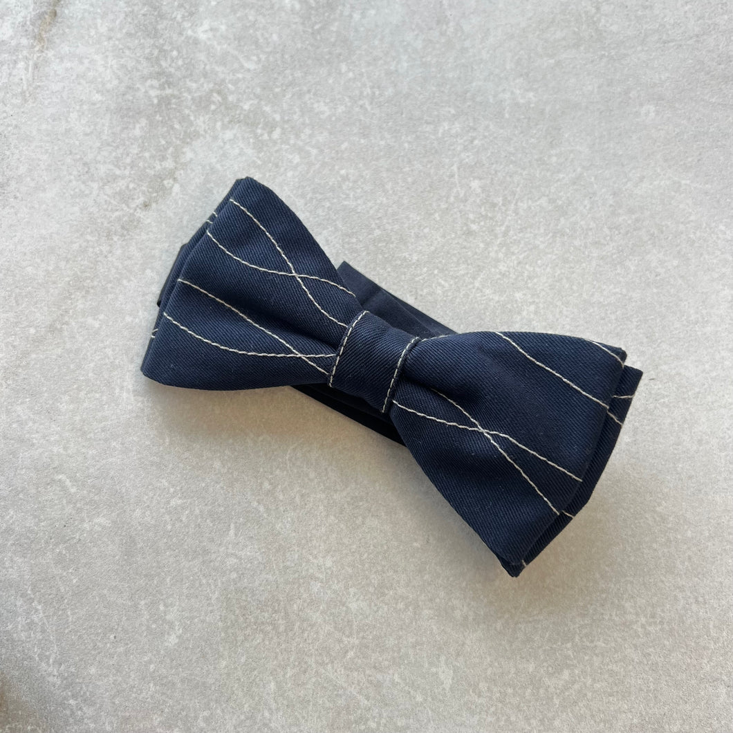Noeud papillon bleu et blanc Philippe Dubuc