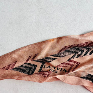 Foulard en soie Lanvin Paris