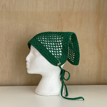 Charger l'image dans la galerie, Foulard crochet scintillant vert pour la tête Mizele
