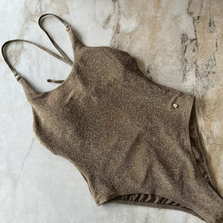 Maillot de bain une pièce doré Beach Life