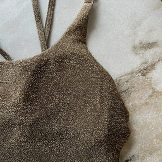 Maillot de bain une pièce doré Beach Life