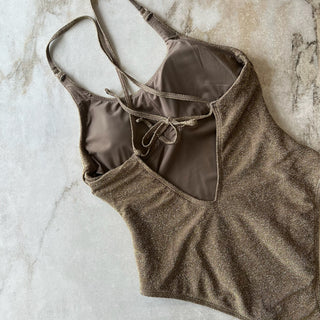 Maillot de bain une pièce doré Beach Life