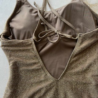 Maillot de bain une pièce doré Beach Life