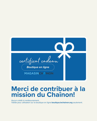 Certificat-cadeau - Boutique en ligne 💙