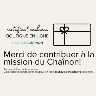 Certificat cadeau - Boutique en ligne 💙